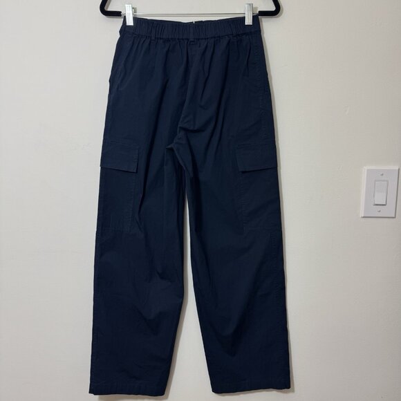 Ann Mashburn Rory Cargo Pant Women’s Size S Navy Paperweight Stretch Poplin New - Picture 4 of 10